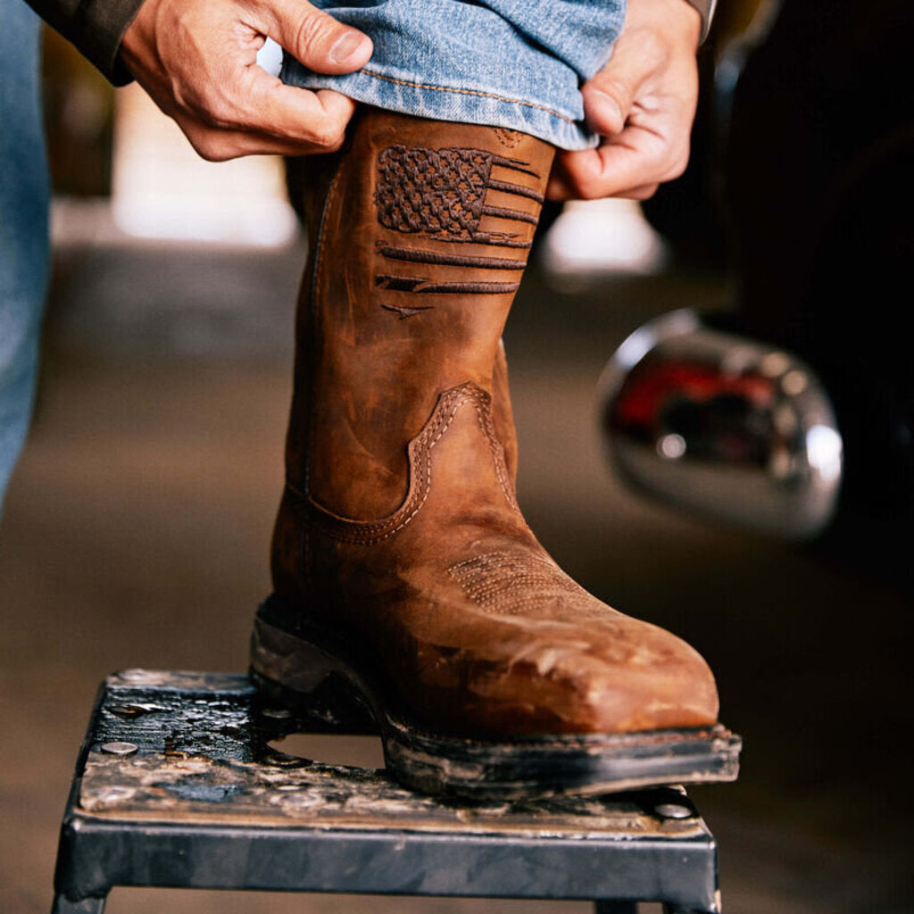 10036002 WorkHog XT Patriot Waterproof Carbon Toe Work Boot